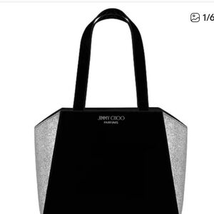 Jimmy Choo Black and Silver Tote Bag